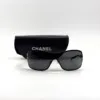 b202601959-chanel-sunglasses Pre-Owned/ Pre-Loved/ Second-Hand Chanel Sunglasses, Others in Black, Gold Color, Size, Front View
