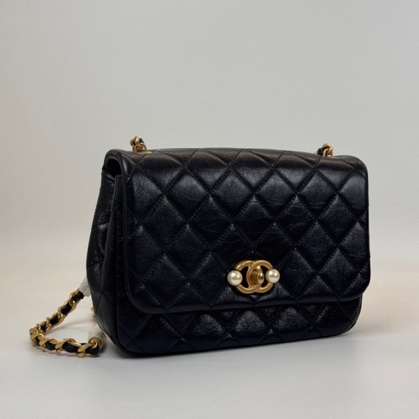 Chanel | Pearl Strap Seasonal Flap Bag in Calf
