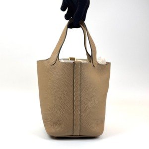 b202606970-hermes-picotin-18 Pre-Owned/ Pre-Loved/ Second-Hand Hermes Picotin 18, Bag in Trench, Gold Hardware Color, 18 Size, Front View