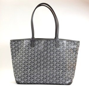 b202614977-goyard-artois-pm Pre-Owned/ Pre-Loved/ Second-Hand Goyard Artois PM, Bag in Grey Color, PM Size, Front View