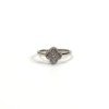 c2026021001-van-cleef-arpels-vca-diamond-sweet-alhambra-ring Pre-Owned/ Pre-Loved/ Second-Hand Van Cleef & Arpels (VCA) Diamond Sweet Alhambra Ring, Ring in White Gold Color, 53 Size, Front View