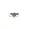 c2026021001-van-cleef-arpels-vca-diamond-sweet-alhambra-ring Pre-Owned/ Pre-Loved/ Second-Hand Van Cleef & Arpels (VCA) Diamond Sweet Alhambra Ring, Ring in White Gold Color, 53 Size, Front View