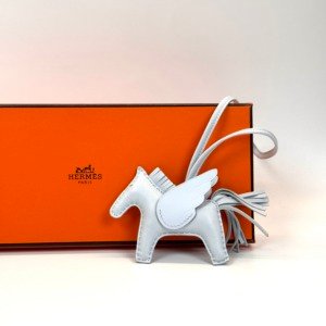 Pre-Owned/ Pre-Loved/ Second-Hand Hermes Pegasus Charm, Others in Bleu Brume Color,  Size, Front View