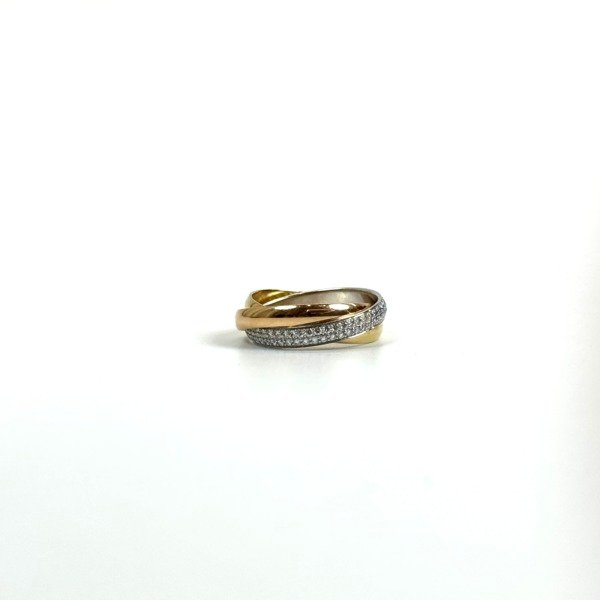 Cartier | Diamond Paved Trinity Ring, Small Model