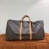 Pre-Owned/ Pre-Loved/ Second-Hand Louis Vuitton (LV) Keepall 60, Bag in Monogram Color, 60cm Size, Front View