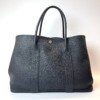 b2026061055-hermes-garden-party-36 Pre-Owned/ Pre-Loved/ Second-Hand Hermes Garden Party 36 , Bag in Black, Palladium Hardware Color, 36cm Size, Front View