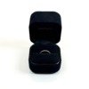 b2026081052-tiffany-co-diamond-band-half-paved Pre-Owned/ Pre-Loved/ Second-Hand Tiffany & Co. Diamond Band Half Paved , Ring in White Gold Color, US 4.5 Size, Front View