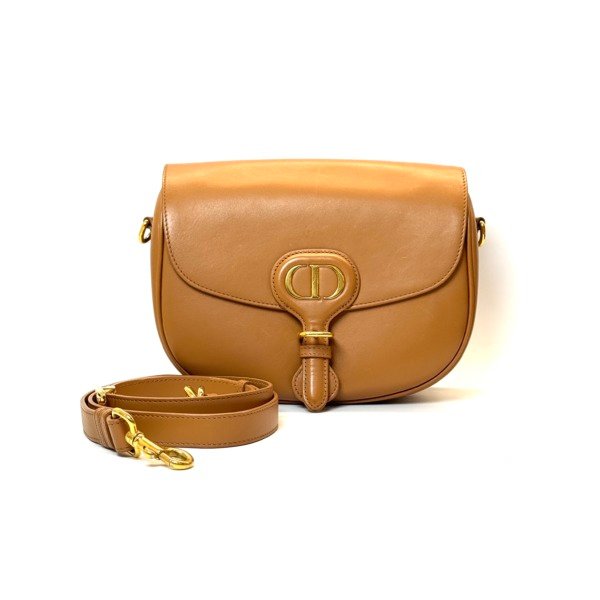 b2026131045-dior-medium-bobby Pre-Owned/ Pre-Loved/ Second-Hand Dior Medium Bobby, Bag in Brown, Gold Hardware Color, Medium Size, Front View