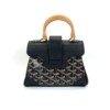 b202614976-goyard-saigon-mini Pre-Owned/ Pre-Loved/ Second-Hand Goyard Saigon Mini, Bag in Black Color, Mini Size, Front View