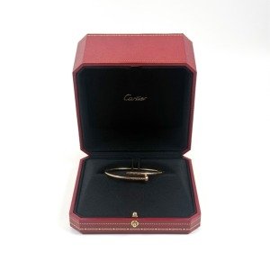 c2026031034-cartier-juste-un-clou-small-model Pre-Owned/ Pre-Loved/ Second-Hand Cartier Juste Un Clou Small Model, Bracelet in Rose gold Color, 16 Size, Front View