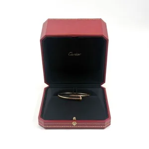 c2026031034-cartier-juste-un-clou-small-model Pre-Owned/ Pre-Loved/ Second-Hand Cartier Juste Un Clou Small Model, Bracelet in Rose gold Color, 16 Size, Front View