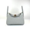 c2026061035-hermes-lindy-26 Pre-Owned/ Pre-Loved/ Second-Hand Hermes Lindy 26, Bag in Blue Pale, Gold Hardware Color, 26 Size, Front View