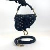 Pre-Owned/ Pre-Loved/ Second-Hand Dior Micro Saddle Limited Edition, Bag in Denim, Gold Hardware Color, Micro Size, Front View