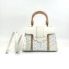 c2026141032-goyard-saigon-structure-mini Pre-Owned/ Pre-Loved/ Second-Hand Goyard Saigon Structure Mini, Bag in White Color, 20 x 15 x 7.5 cm Size, Front View
