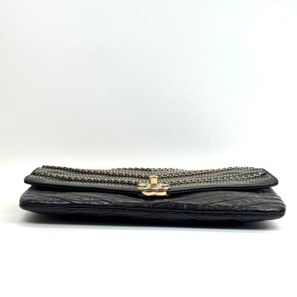 Chanel | Studded Chevron Clutch