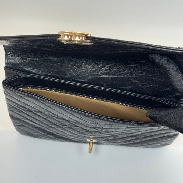 Chanel | Studded Chevron Clutch