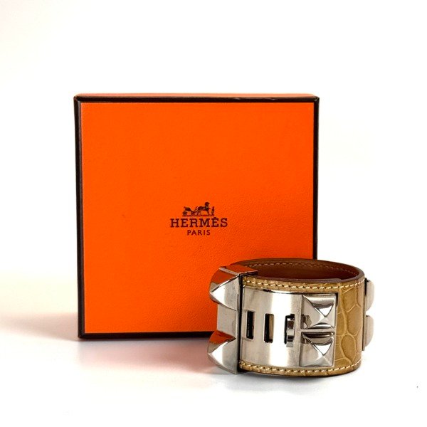 b202606825-hermes-alligator-cdc-collier-de-chien-bracelet-1 Hermes | Alligator CDC Collier de Chien Bracelet