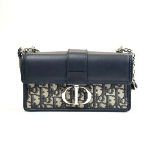 b2026131098-dior-30-montaigne-east-west Pre-Owned/ Pre-Loved/ Second-Hand Dior 30 Montaigne East West , Bag in Black, Silver Hardware Color, 21 x 12 x 6 cm Size, Front View