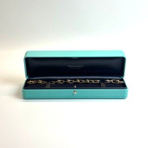 Pre-Owned/ Pre-Loved/ Second-Hand Tiffany & Co. Hardwear Link Bracelet, Bracelet in Yellow Gold Color, 20cm Size, Front View