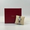 b2026031135-cartier-diamond-bleu-balloon-watch-28mm-we902073 Pre-Owned/ Pre-Loved/ Second-Hand Cartier DIamond Bleu Balloon Watch 28mm WE902073, Watch in Stainless Steel Color, 28mm, 2 watch links removed Size, Front View