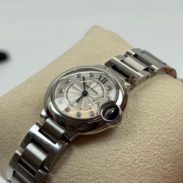 b2026031135-cartier-diamond-bleu-balloon-watch-28mm-we902073-3 Cartier | DIamond Bleu Balloon Watch 28mm WE902073