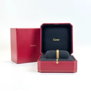 b2026031149-cartier-love-unlimited-bracelet Pre-Owned/ Pre-Loved/ Second-Hand Cartier Love Unlimited Bracelet, Bracelet in Yellow Gold Color, 14cm Size, Front View