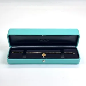 b2026081147-tiffany-co-18k-return-to-tiffany-mini-heart-tag-bead-bracelet Pre-Owned/ Pre-Loved/ Second-Hand Tiffany & Co. 18k Return to Tiffany Mini Heart Tag Bead Bracelet, Bracelet in Yellow Gold Color, Medium Size, Front View