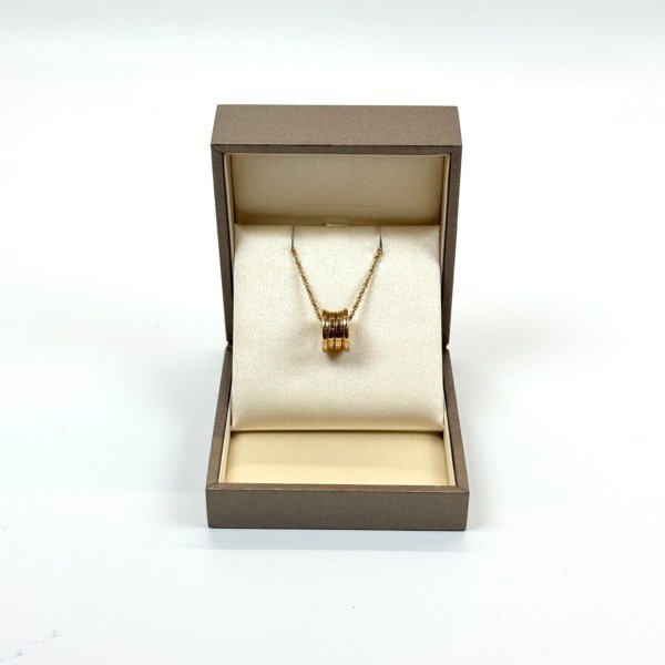 b2026101089-bulgari-bvlgari-bzero1-necklace Pre-Owned/ Pre-Loved/ Second-Hand Bulgari (Bvlgari) Bzero1 Necklace, Necklace in Rose Gold Color, Size, Front View