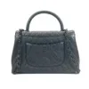 c2026011155-chanel-all-black-medium-coco-handle-chevron-1 Chanel | All Black Medium Coco Handle Chevron