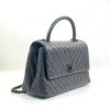 c2026011155-chanel-all-black-medium-coco-handle-chevron-2 Chanel | All Black Medium Coco Handle Chevron