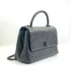 c2026011155-chanel-all-black-medium-coco-handle-chevron-2 Chanel | All Black Medium Coco Handle Chevron