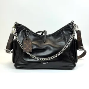 c2026051157-louis-vuitton-lv-carryall-cargo-vibe Pre-Owned/ Pre-Loved/ Second-Hand Louis Vuitton (LV) Carryall Cargo Vibe, Bag in Black Color, PM Size, Front View