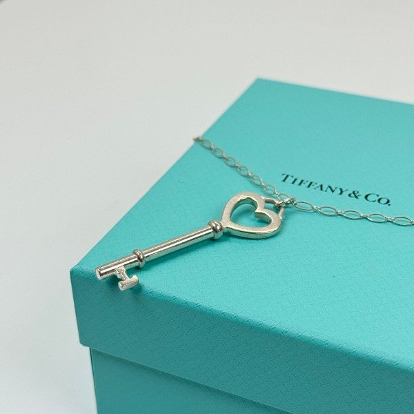 c2026081158-tiffany-co-silver-heart-key-necklace-1 Tiffany & Co. | Silver Heart Key Necklace