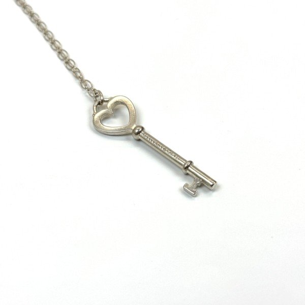 c2026081158-tiffany-co-silver-heart-key-necklace-2 Tiffany & Co. | Silver Heart Key Necklace