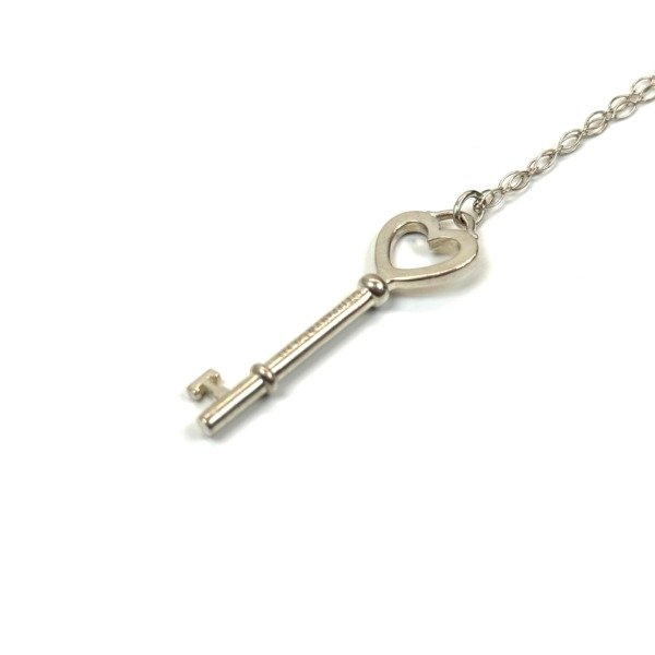 c2026081158-tiffany-co-silver-heart-key-necklace-3 Tiffany & Co. | Silver Heart Key Necklace