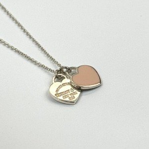 c2026081159-tiffany-co-silver-return-to-tiffany-heart-necklace Pre-Owned/ Pre-Loved/ Second-Hand Tiffany & Co. Silver Return To Tiffany Heart Necklace , Necklace in 925 Silver Color, Size, Front View