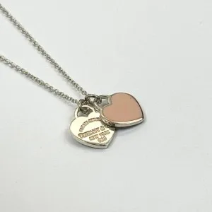 Pre-Owned/ Pre-Loved/ Second-Hand Tiffany & Co. Silver Return To Tiffany Heart Necklace , Necklace in 925 Silver Color,  Size, Front View