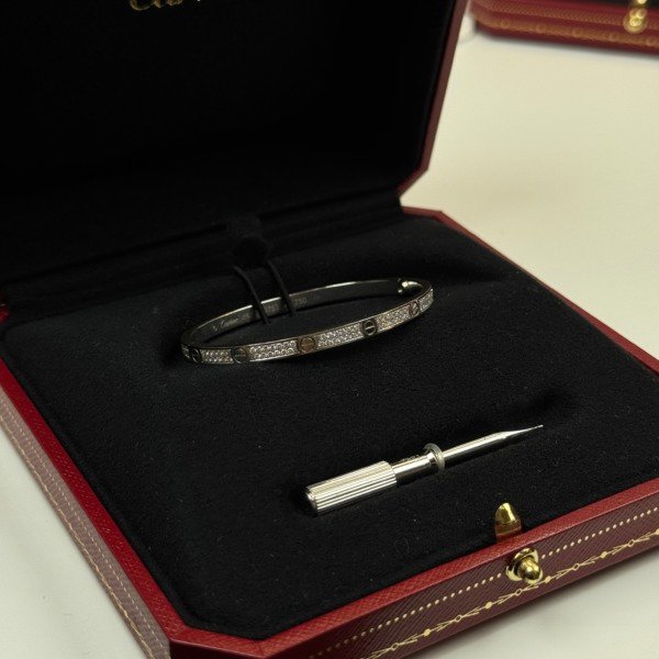 b2026031168-cartier-paved-diamond-love-bracelet-small-model-6 Cartier | Paved Diamond Love Bracelet Small Model