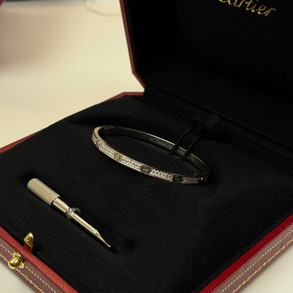 b2026031168-cartier-paved-diamond-love-bracelet-small-model-7 Cartier | Paved Diamond Love Bracelet Small Model